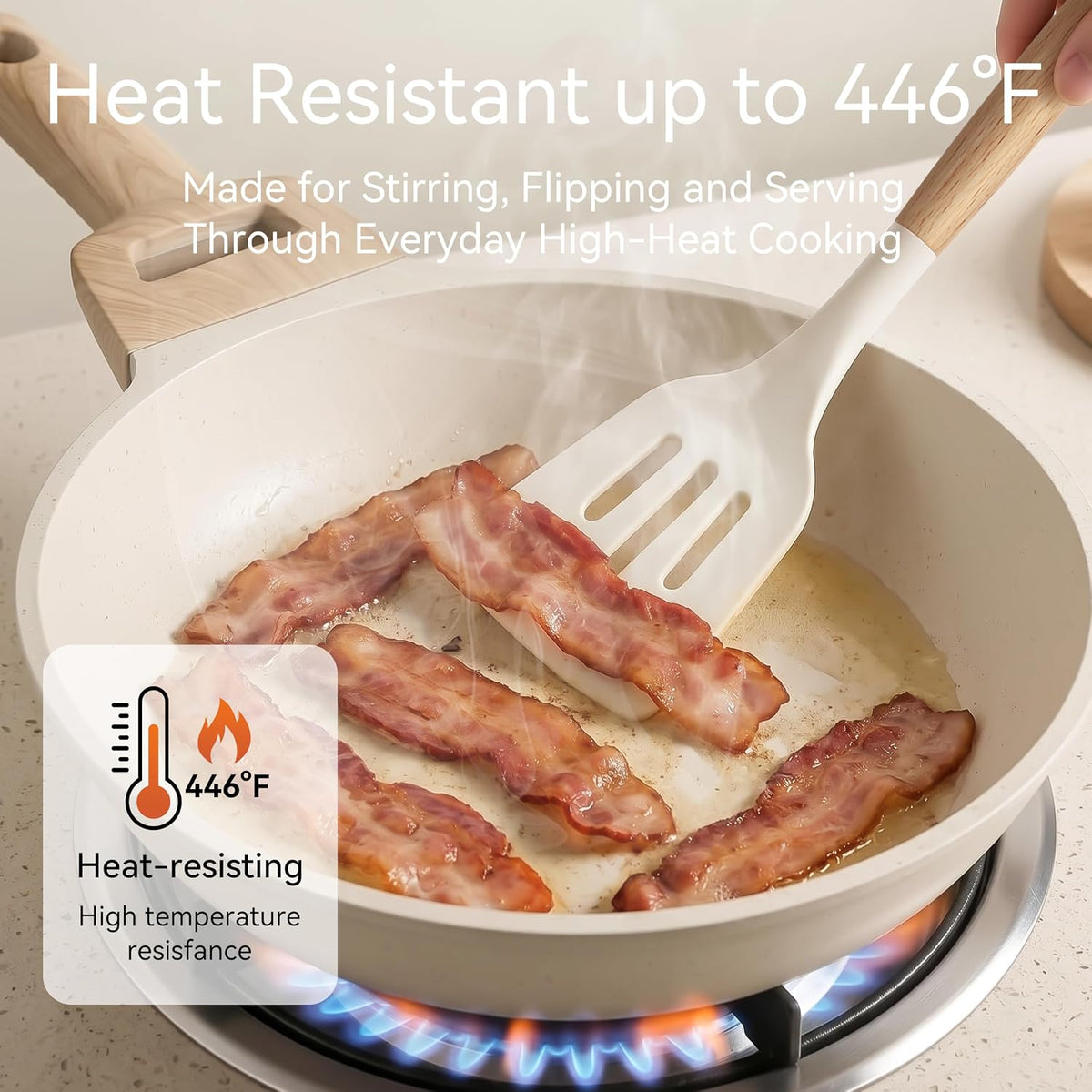 Silicone Kitchen Utensils Set, Heat-Resistant Cooking Utensils, BPA-Free