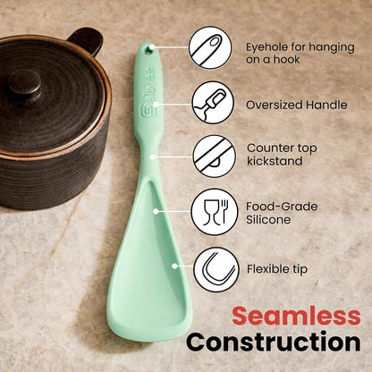 Salbree Seamless Silicone Spatula Spoon Multifunction Scoop Kitchen Spoon
