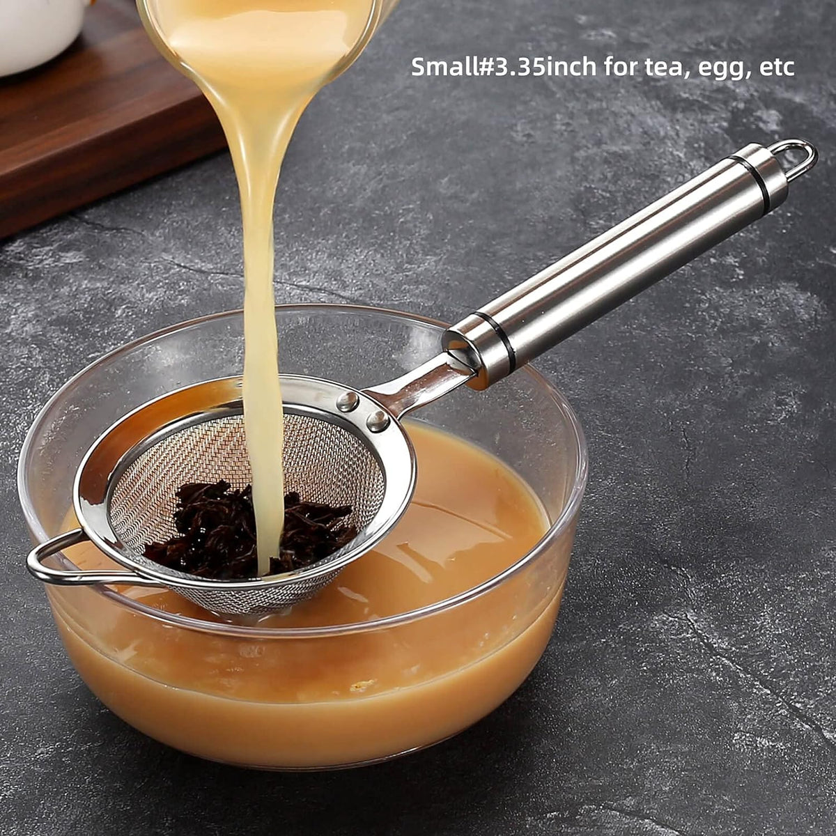 Fine Mesh Strainer with Handle Tea Sifter Stainless Steel Sieve