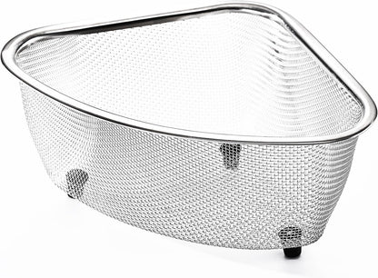 Fox Run Stainless Steel Colander, 4.7 Quart Over The Sink Pasta Strainer