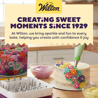 Wilton Master Cake Decorating Piping Tips Set, with Case