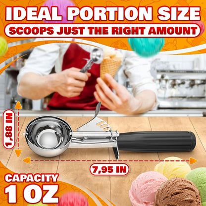 Cookie Scoops for Baking, Stainless Steel in #16, #20, #30