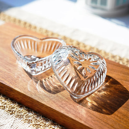 kanpura Mini Glass Bowls, Square Prep Bowl, Dishwasher Safe, Pinch Bowls for Dipping Spices Sauce, Stackable, 1.8 oz, Set of 6, (Clear)