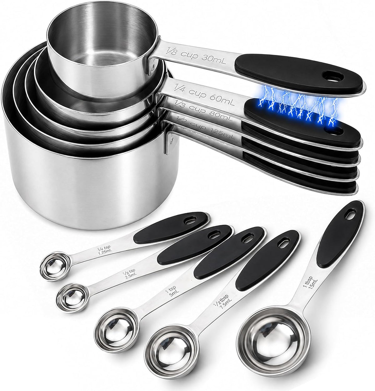 Magnetic Measuring Cups and Spoons Set