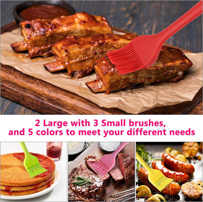 Hhyn Silicone Basting Pastry Brush Set 2 Pack
