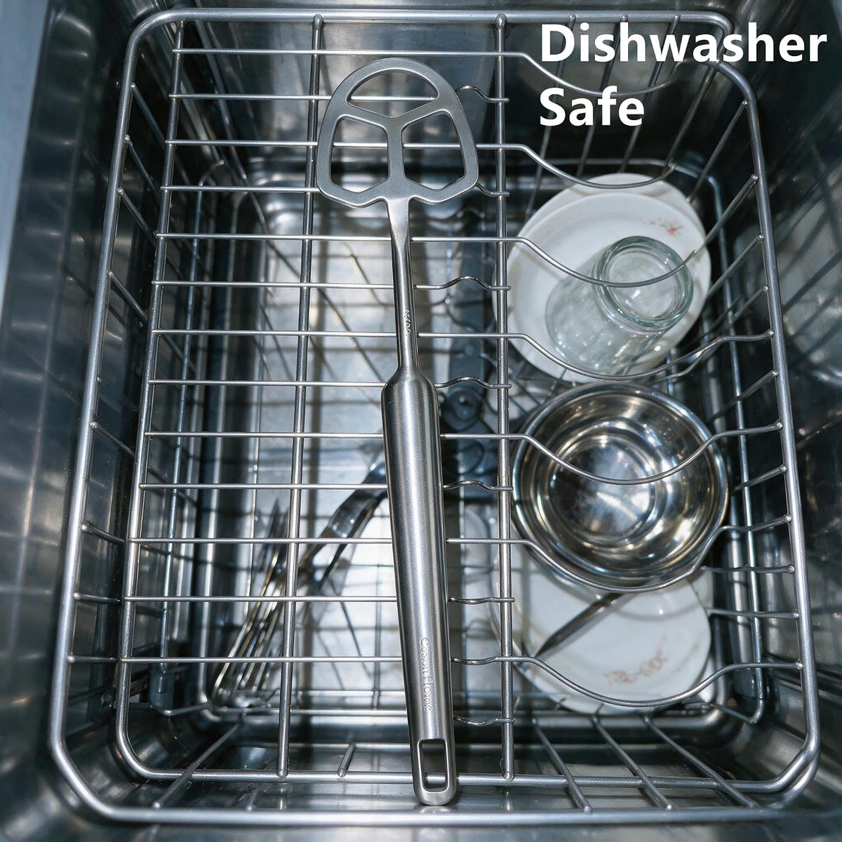 Seamless Danish Dough Whisk Baking Tools 304 Stainless Steel 12 Inches