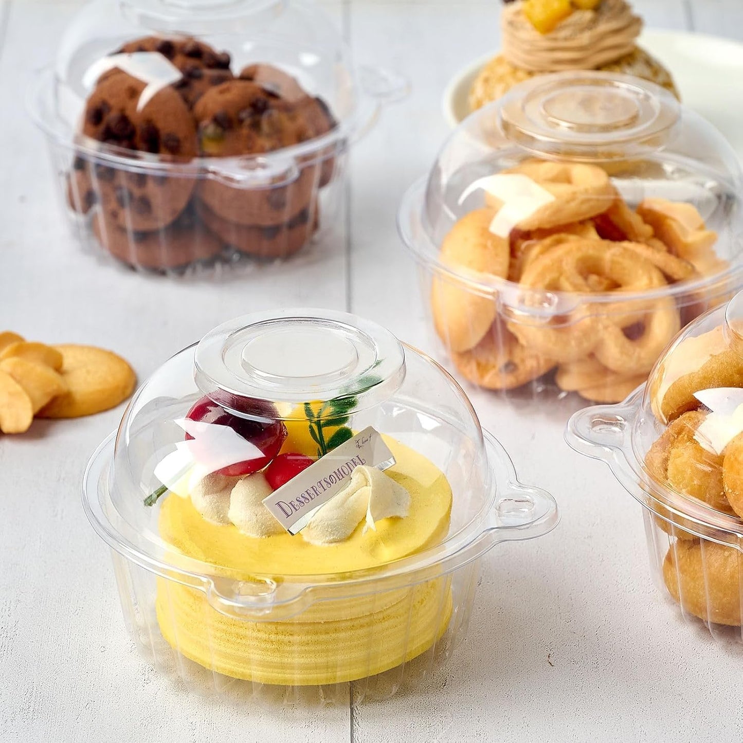 TOFLEN 100ct Individual Cupcake Containers