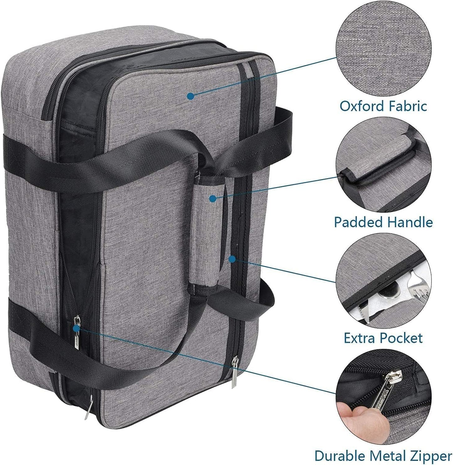 Lunch Bag Insulated Thermal Food Carrier,Insulated Double Casserole Carrier, 9"x13" Baking Dish Carrier, Padded Lasagna Holder, Expandable Hot And Cold Thermal Tote Bag, Casserole Dishes Travel Bag