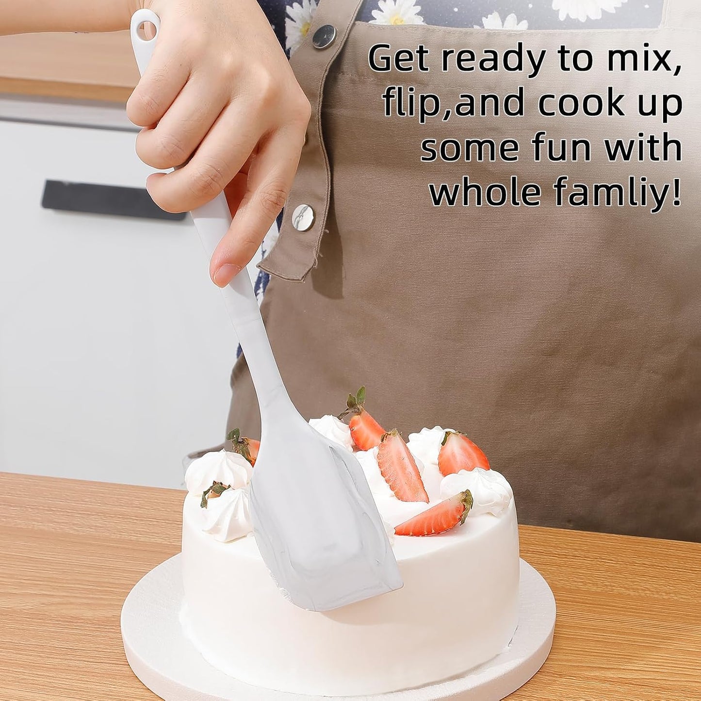 Food Grade Silicone Rubber Spatula Set for Baking,Cooking.High Heat Resistant Non Stick,Dishwasher Safe,Stainless Steel Core Handle,BPA-Free,Marbling set of 4