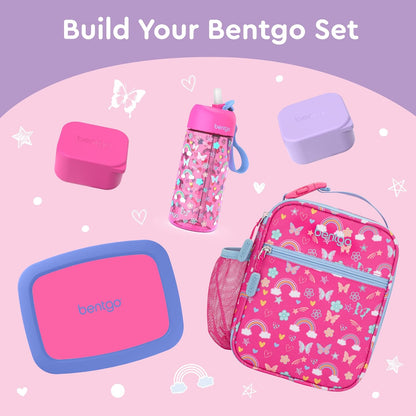 Bentgo Sidekicks 2-Pack Silicone Container Set - Dipping Sauce Cups for Condiments & Small Snacks, Reusable, Durable, & Leak-Proof Liquid Storage, Salad Dressing Container - 2.6 oz (Lavender & Pink)