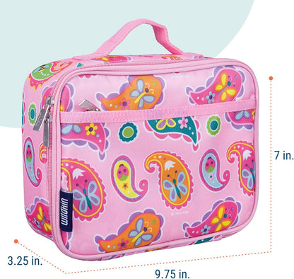 Wildkin Kids Insulated Lunch Box, Keeps Food Hot or Cold, BPA-Free with Mesh Pockets & Easy-Clean Lining – Ideal for School, Travel & Daycare – Holographic