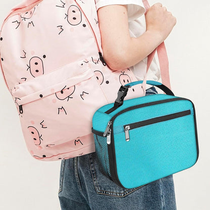 Kids Lunch Box for Boys Girls Lunch Bag Insulated Durable Lunchbox Children Lunch Tote Bag for School Black