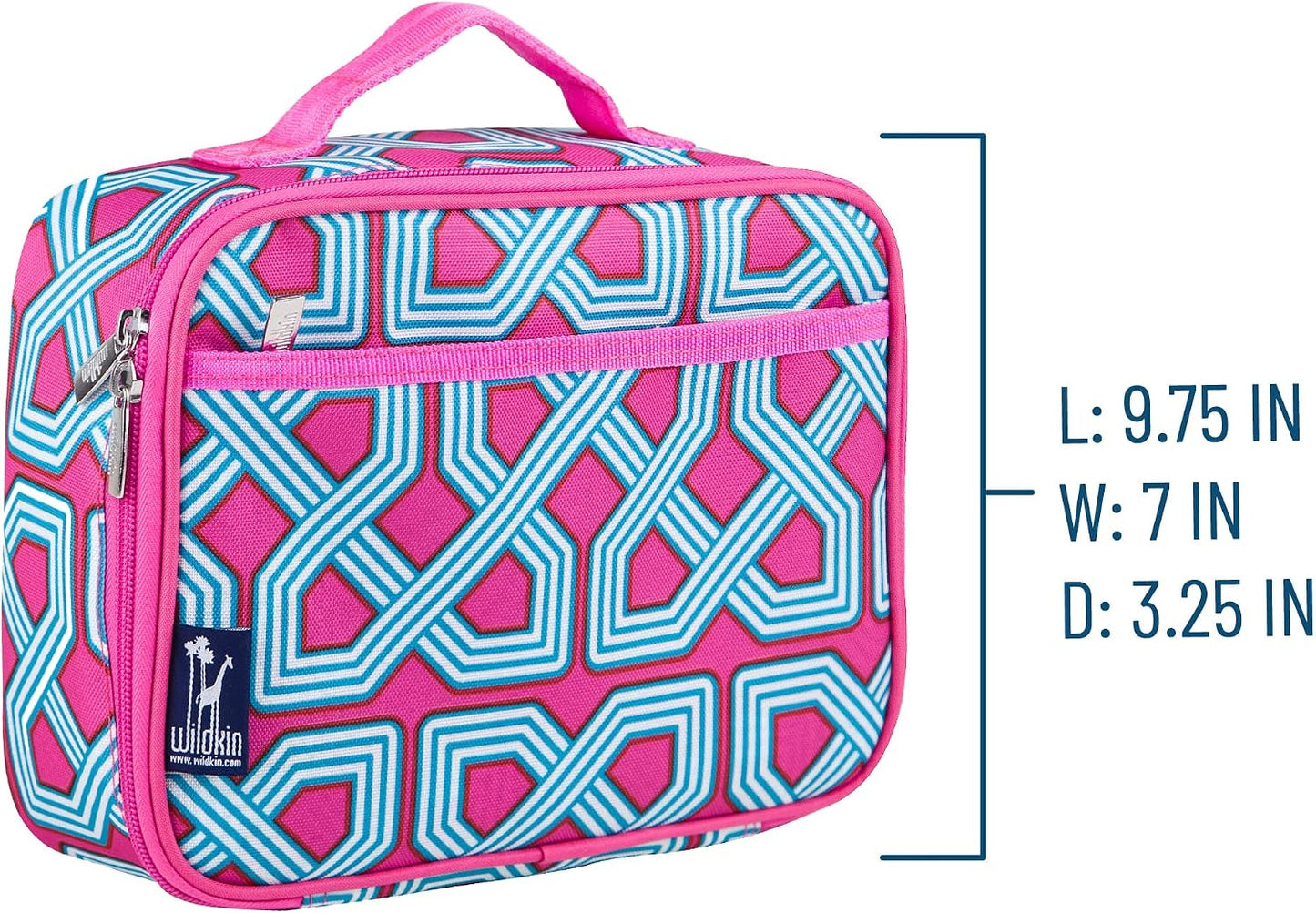 Wildkin Kids Insulated Lunch Box, Keeps Food Hot or Cold, BPA-Free with Mesh Pockets & Easy-Clean Lining – Ideal for School, Travel & Daycare – Holographic