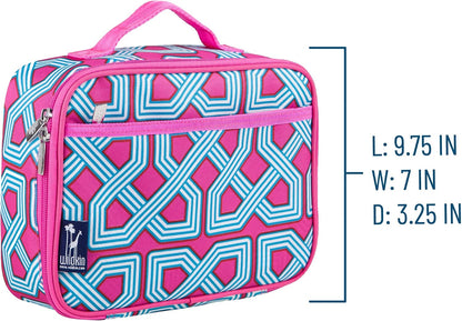 Wildkin Kids Insulated Lunch Box, Keeps Food Hot or Cold, BPA-Free with Mesh Pockets & Easy-Clean Lining – Ideal for School, Travel & Daycare – Holographic