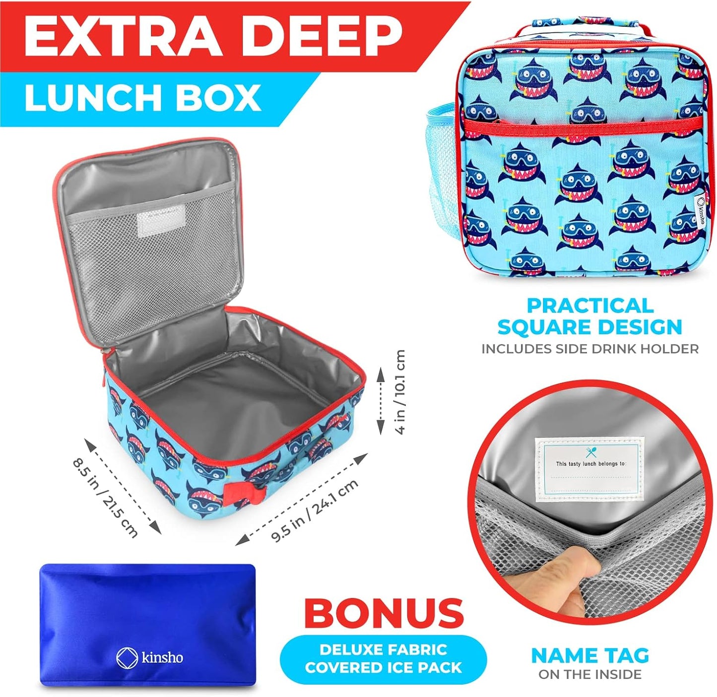 Bento Box with Stainless Steel Thermo, Insulated Lunch Bag, Ice Pack Set for Kids - 5 Compartments, Lunches or Snack Container for Girls, Toddlers Daycare Pre-School, Kindergarten Purple Unicorn