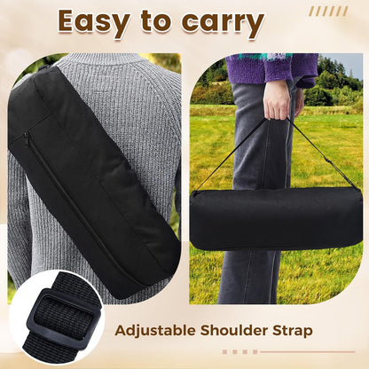 Amylove 2 Pcs Grill Utensil Storage Bags Waterproof BBQ Tool Storage Bags Barbecue Hardware Tool Foldable Grill Holder Pouch Oxford Cloth Accessory for Camping Hiking
