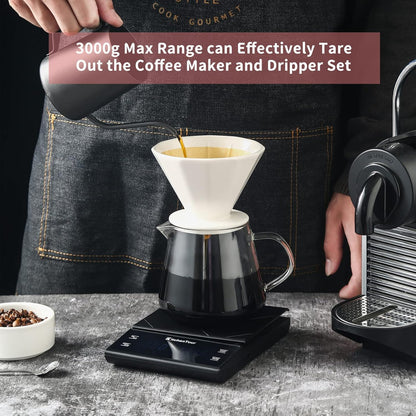 KitchenTour Coffee Scale with Timer