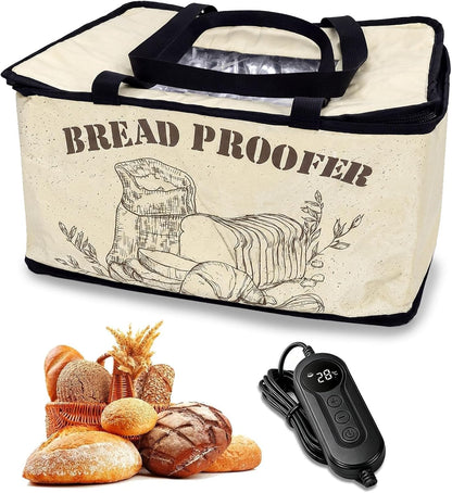 Foldable Bread Proofing Box, 50–113℉ Temp Control &Timer for Dough, Yogurt