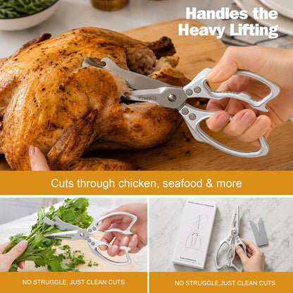Kitchen Scissors Detachable Shears Poultry Shears with Sheath