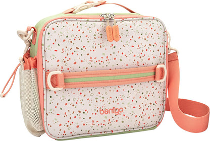 Bentgo Kids Lunch Bag - Durable, Double-Insulated Lunch Bag for Kids 3+; Holds Lunch Box, Water Bottle, & Snacks; Easy-Clean Water-Resistant Fabric & Multiple Zippered Pockets (Mermaid)