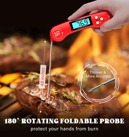 DOQAUS Meat Thermometer Digital – Instant Read Food Thermometer for Cooking