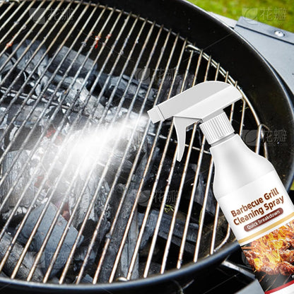 Oven And Grill Cleaner Spray 120ml, No-Stick Barbecue Grill Cleaning Spray, BBQ Grills Grime Remover For Safely Cleans Burnt Food And Grease