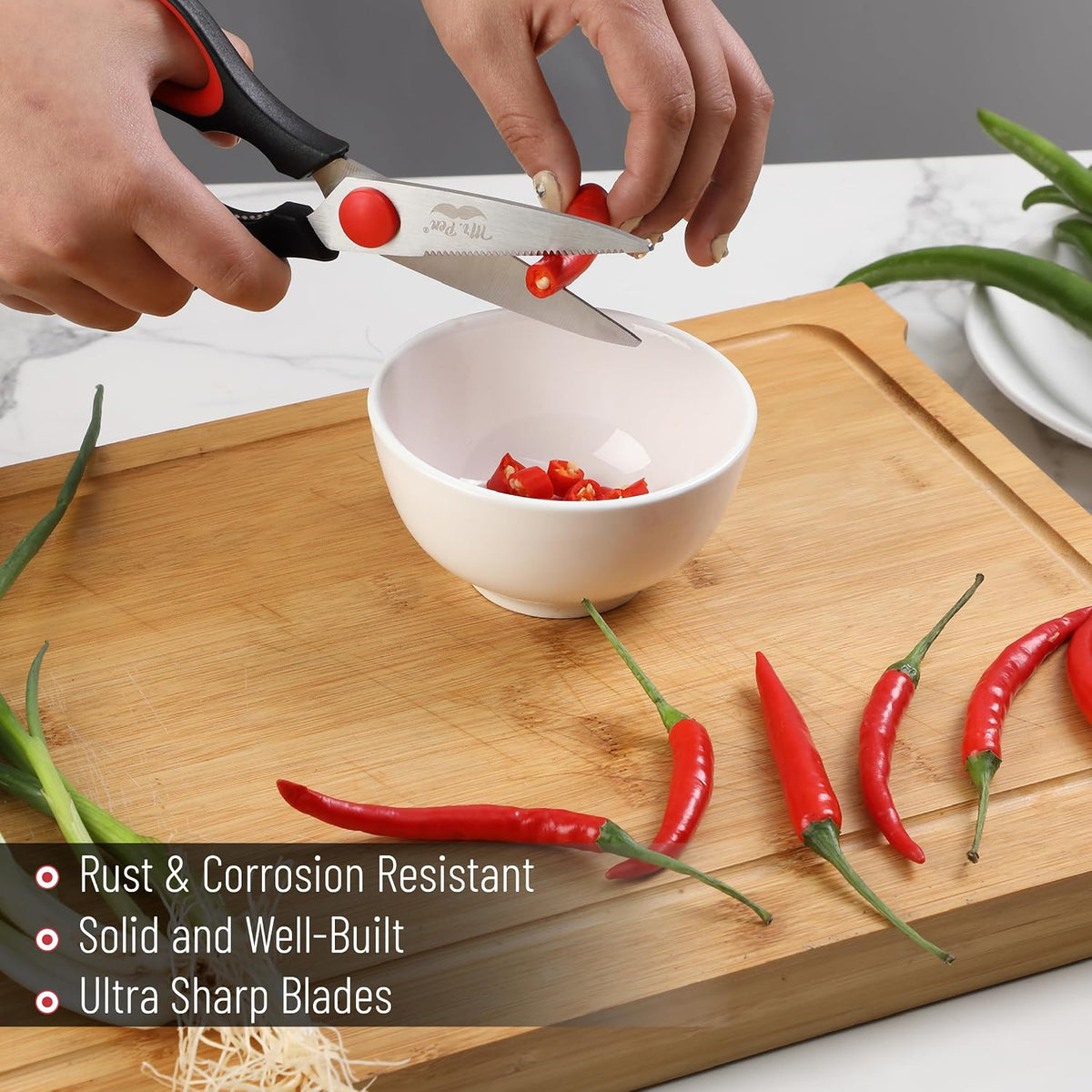 Mr. Pen- All Purpose Kitchen Shears with Protective Sheath, 8 Inch