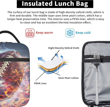 Purple Axolotl Lunch Box Lunch Box Reusable Insulated Totes Lunch Bag Thermal Cooler For Boy Girls School Men Women Beach Picnic Travel