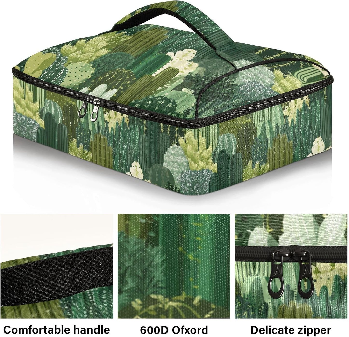 Casserole Carriers for Hot or Cold Food Reusable Casserole Dish Carrier Insulated Thermal Large Capacity Durable Perfect for Party Camping Family Gatherings Yellow Fish - Colors A