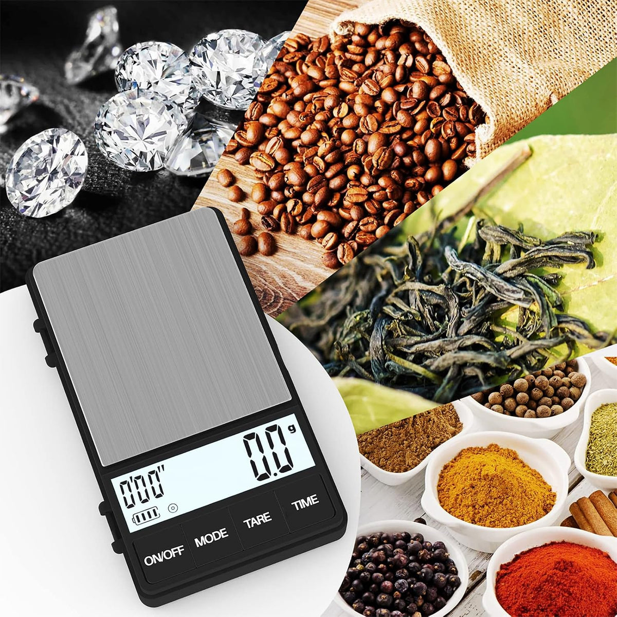 MAXUS Espresso Scale with Timer, 1000g x 0.1g, Coffee Scale for Drip Coffee