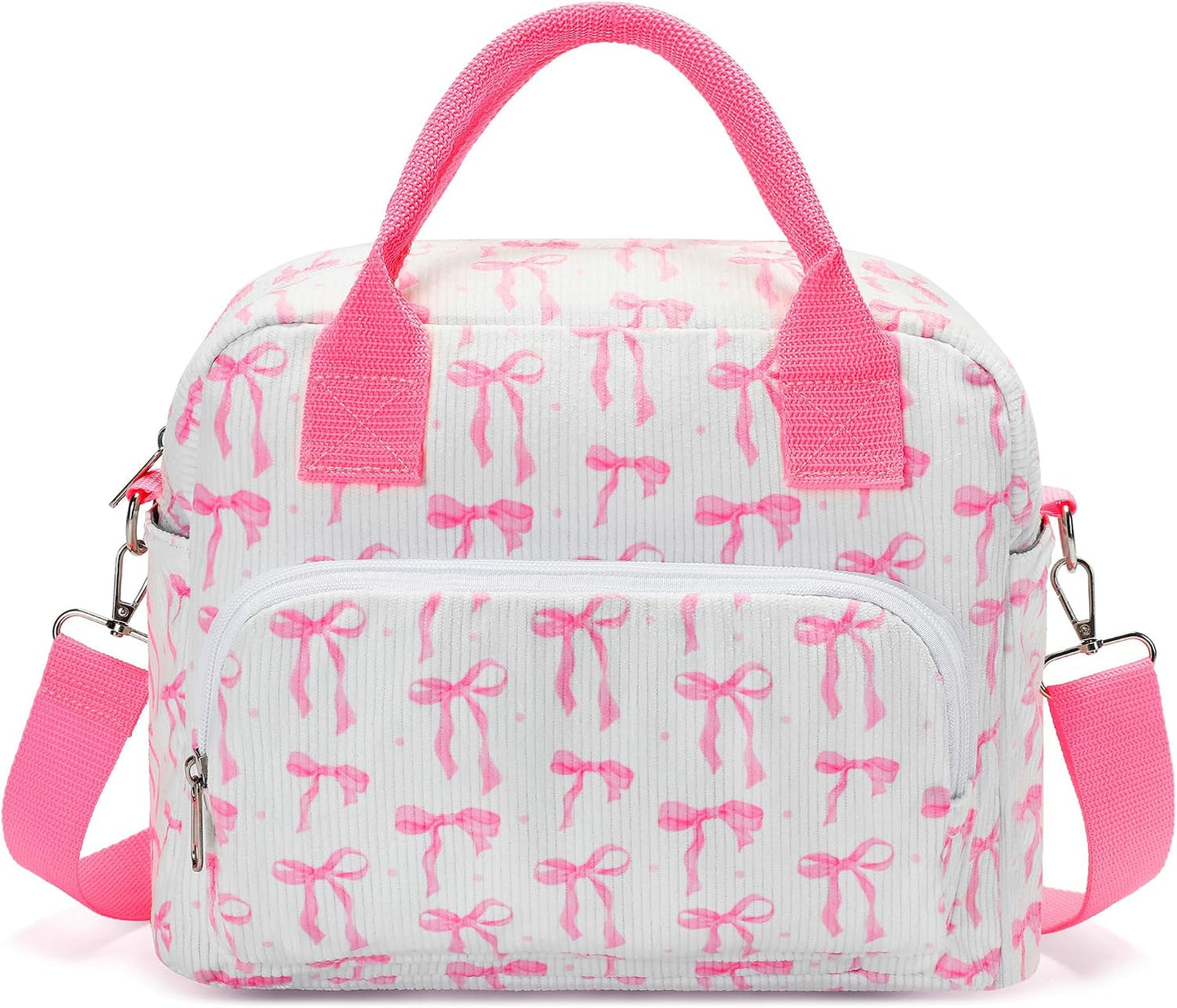 RLGPBON Insulated Lunch Bag Teen Girls, Preppy Lunch Box Large Insulated Lunch Bag Reusable Lunch Tote Bag, Preppy LunchBag for Girls School Travel Picnic
