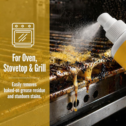 FKMEE GreaseKiller BBQ Grill Cleaner Spray, Heavy Duty Degreaser (1) | Fast-acting grease removal, suitable for grills and smokers, easy spray application, outdoor use