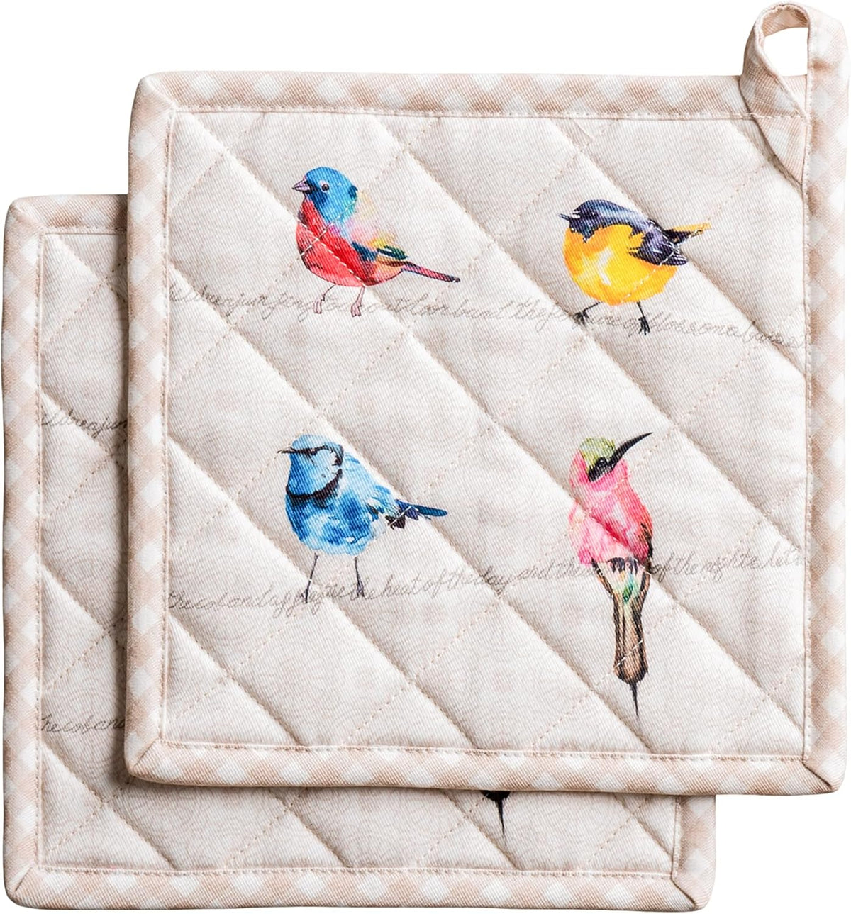 Maison d' Hermine Pot Holders 100% Cotton Potholders (8" x 8") - Colors B