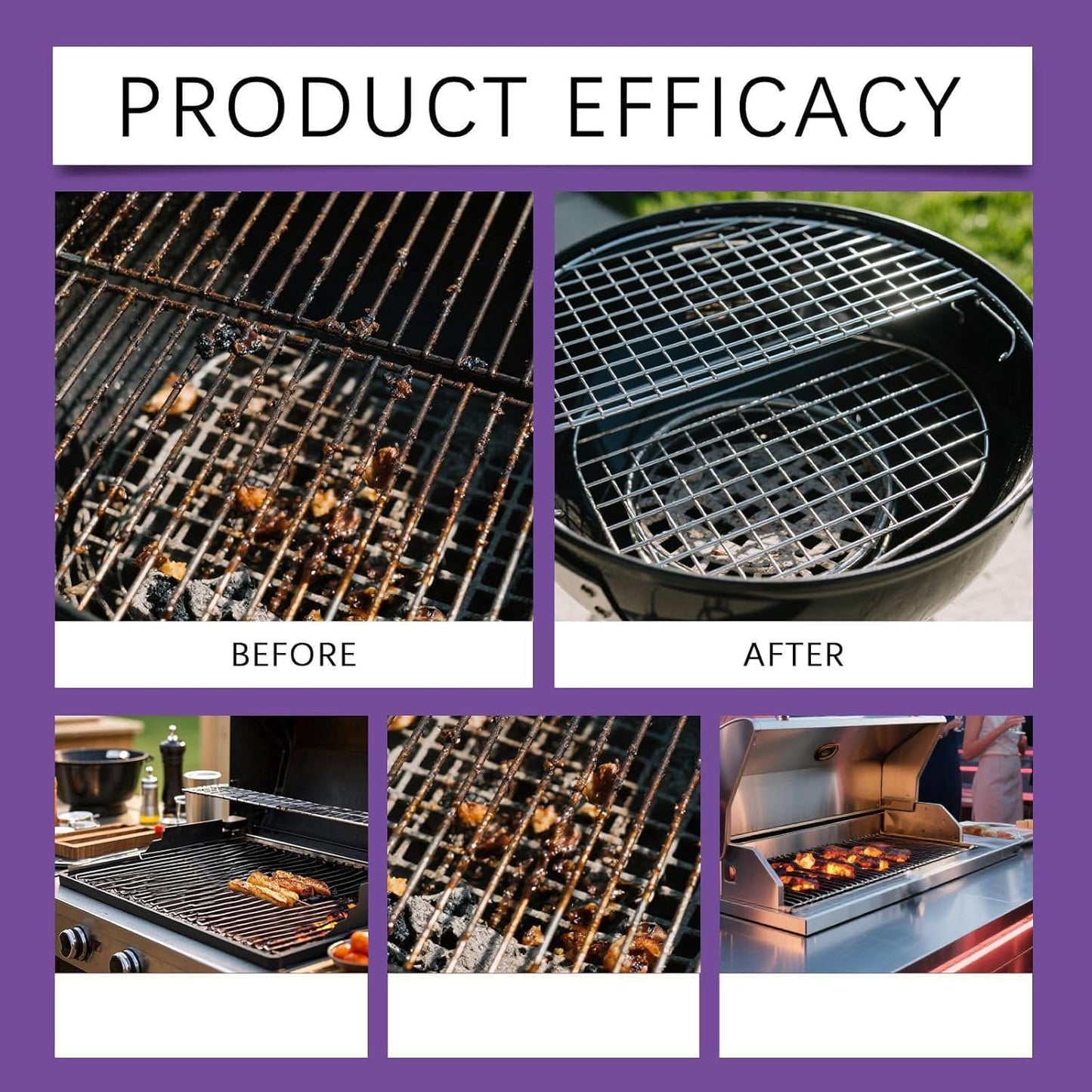 Fast- Heavy-Duty Grill Degreaser Spray, Heavy-Duty 𝐆rill Cleaning Spray Degreaser, Bbq 𝐆rill Degreaser Cleaner, Grease Remover forGrill Grates, Ovens, Flat Tops (1pcs)