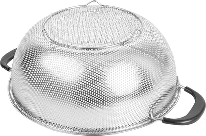 Restaurantware 6 qt Stainless Steel Over The Sink Colander