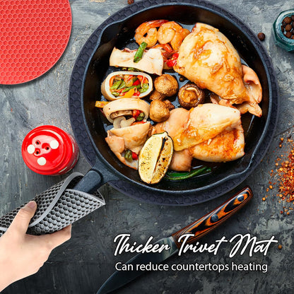 Joyhalo 4 Pack Trivets for Hot Dishes