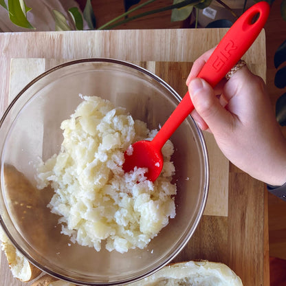 GIR: Get It Right Silicone Spoon, High Heat Resistant Kitchen Tool - Non toxic cooking utensils for Nonstick Cookware, Cooking, Baking and Mixing, Ultimate - 13IN, Red