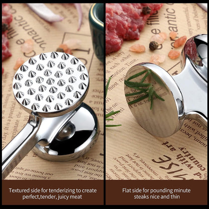 Meat Tenderizer Hammer Mallet Tool Pounder For Steak Beef Poultry