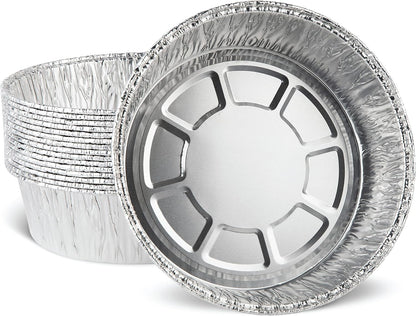 PLASTICPRO 6'' Inch Round Tin Foil Pie Pans Disposable Pack of 20