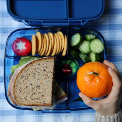 Yumbox Go Leakproof Bento Lunch Box, 5 Compartments, Charcoal Gray | Deep Portioned Tray | Removable Silicone Gasket | Lightweight Construction | Fits Most Lunch Bags | Easy-Clean Design