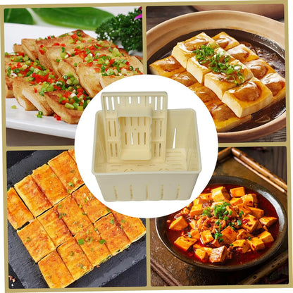 Tofu Press,3Pcs Homemade Tofu Maker,Food Grade PP Tofu Mold,Rectangular DIY Cheese Press Kitchen Gadgets, Cloth Not Included - 5.5x4.3x3.7in