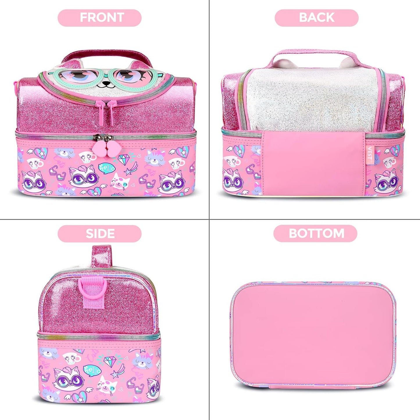 RLGPBON Lunch Bag Kids,Boys Lunch Box,Space Lunch Bag Toddler Teen Boys,School Daycare Cute Travel bags