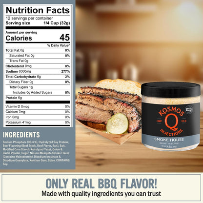 Kosmos Q Original BBQ Pork Injection, Meat Marinade, 16 Oz