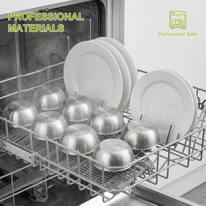 tifanso 8PCS Small Dipping Bowls - Stainless Steel Sauce Condiment Cups, Mini Soy Sauce Dish, Appetizer Plates for Charcuterie, Ketchup, Seasoning, BBQ, Party, Camping, Easy to Clean, Silver