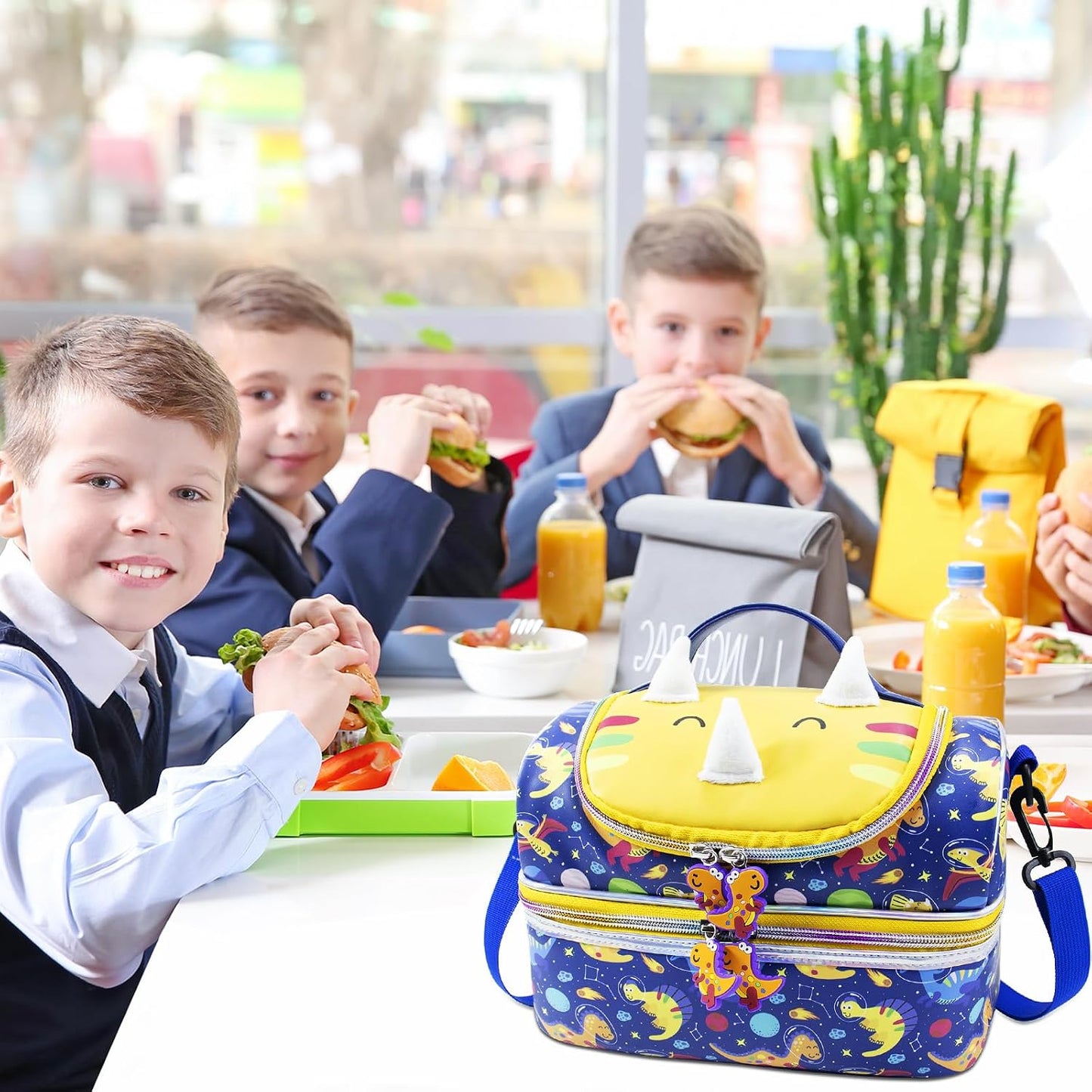 RLGPBON Lunch Bag Kids,Boys Lunch Box,Space Lunch Bag Toddler Teen Boys,School Daycare Cute Travel bags