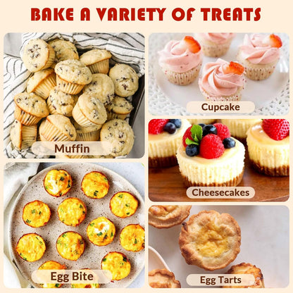 HKNMTT Silicone Muffin Pan for Baking, Cupcake Egg bites Brownie Mold 12 Cup Regular Size, Oven Safe BPA Free kitchen Appliances