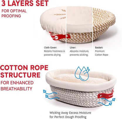 KneadAce Essential Sourdough Starter Kit - Artisan Bread Baking Tools