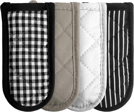 4PCS Cast Iron Skillet Handle Covers, Pot Holders for Kitchen, Cast Iron Handle Cover, Reusable Heat Protection Non Slip Skillet Holder Sleeves Mitt for Frying Pan Kitchen Supplies