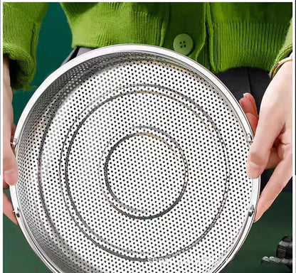 Steamer Basket with Steaming Rack, 8.8 Inch Food Grade Stainless Steel Steaming Net with a Support Frame for Food Steaming (1 Pcs)