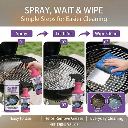 Fast-Acting Heavy-Duty Grill Degreaser Spray, Heavy-Duty BBQ grill Degreaser Spray